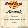 Presentándose en el Hard Rock Café Konstante y su showcase este próximo 14 de noviembre del 2009. Lugar: Hard Rock Café México Hora: 10:00 pm Cover: Consumir algo del menu […]